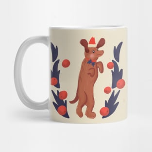 Wiener Dog Christmas Mug